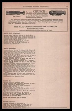 1922 Isaac Church Expansion Bolt Co. East Norwalk Connecticut Vintage Print Ad