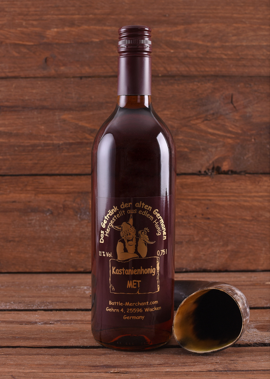 6x Met con miel de castaño, botella de 0,75l, 11% vol.