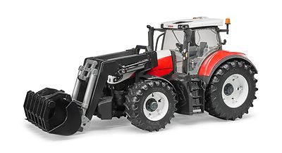 BRUDER   03181  ''  Steyr 6300 Terrus CVT mit Frontlader  '', NEU & OVP