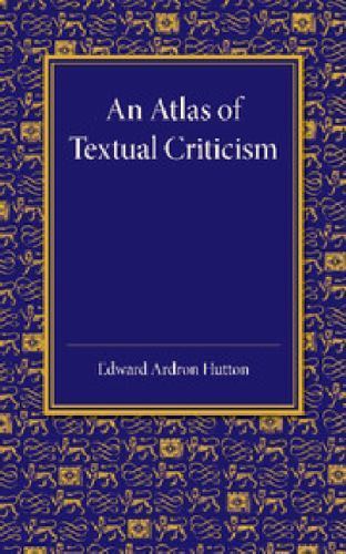 An Atlas of Textual Criticism Hutton Paperback Cambridge University Press