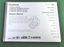 Fujifilm FinePix S9900W S9800 S9700 Series Owner's Manual: w/ Protective Covers 