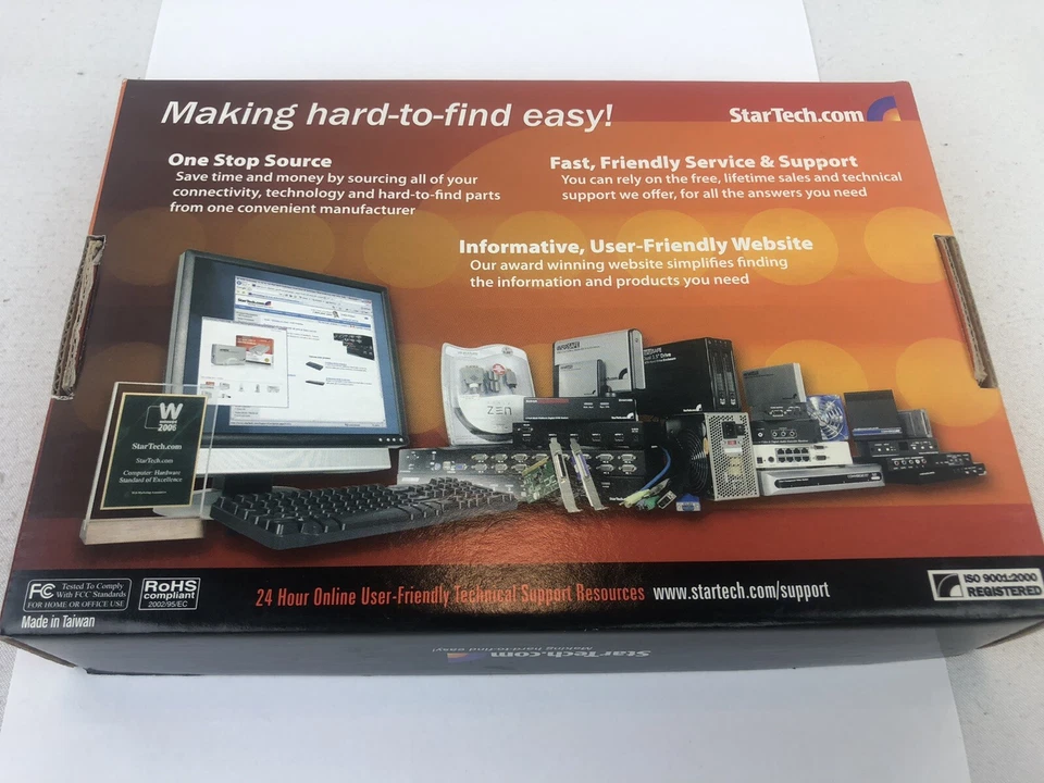 2 Port PCI-Express SATA Card StarTech PEXSATA22 NIB (T4) - Image 2 of 2