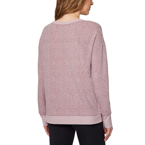 Neu mit Etikett Mondetta Sweatshirt Leopardenmuster weich feuchtigkeitsableitend lockere Passform Oberteil S-3X - Bild 15 von 17