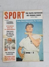 Sport Magazine November 1960 Roger Maris Ernie Davis Floyd Patterson Graham
