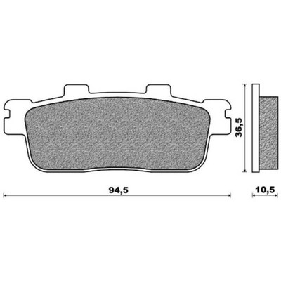 ONE RIF FD0417 TGB 125 X Motion LC 4T 2008-2014 BRAKE PADS