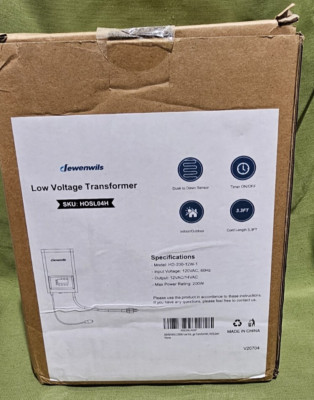 Dewenwils Low Voltage Landscape Transformer for LED Lights 120V AC to 12V/15V AC