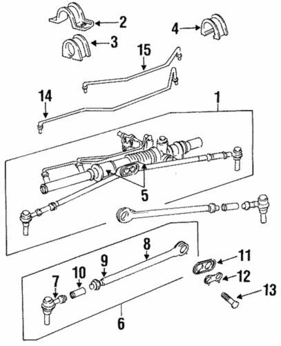 Buje de dirección delantera para Chrysler Concorde 1997 (P/N 4897947AA)