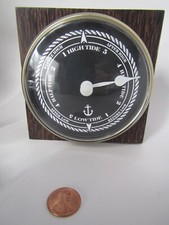 Tide Clock Brass with White Dial Made by TAKANE Quartz Wind&Weather Instruments