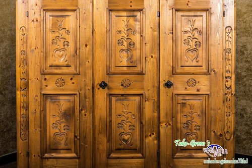 Voglauer Kleiderschrank Braun Massiv Anno 1600 Antik Rustikal Bauernschrank - Bild 2 von 8