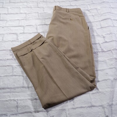 HOT Brown Savane Pleated Cuffed Pants SAVANE Brown Pleated