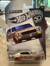 2018 Hot Wheels 50th Anniversary Zamac 4/8 '70 BUICK GSX Zamac w/Red Pr5 Spokes