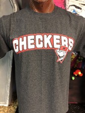 Charlotte Checkers Hockey NC American Hockey League Grey T-shirt Medium