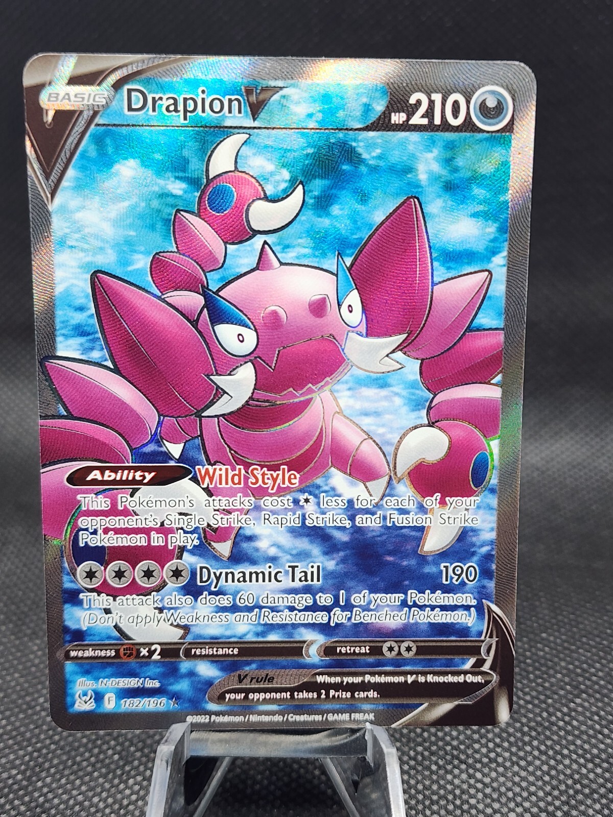 Pokémon - Drapion V (Full Art) - Lost Origin 182/196 Mint/NM