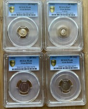 1912 Great Britain King George V silver Maundy Set Coin Proof Like PCGS PL66-67