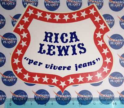 VINTAGE STICKER STICKER STICKER RICA LEWIS JEANS ORIGINAL