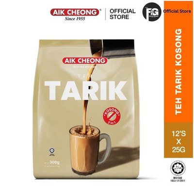 3 X Aik Cheong 2 In 1 Teh Tarik Kosong 'NO Sugar' Added (25gm x 36) EXPRESS SHIP