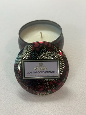 Voluspa for Sephora Goji Tarocco Orange 4oz. Luxury Coconut Wax Tin Candle ~New~