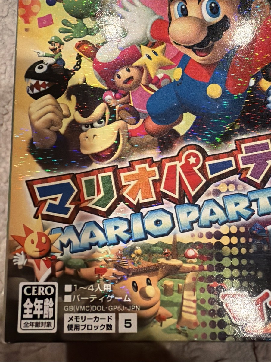 MARIO PARTY 6 Big Box Nintendo GameCube with Microphone Japan