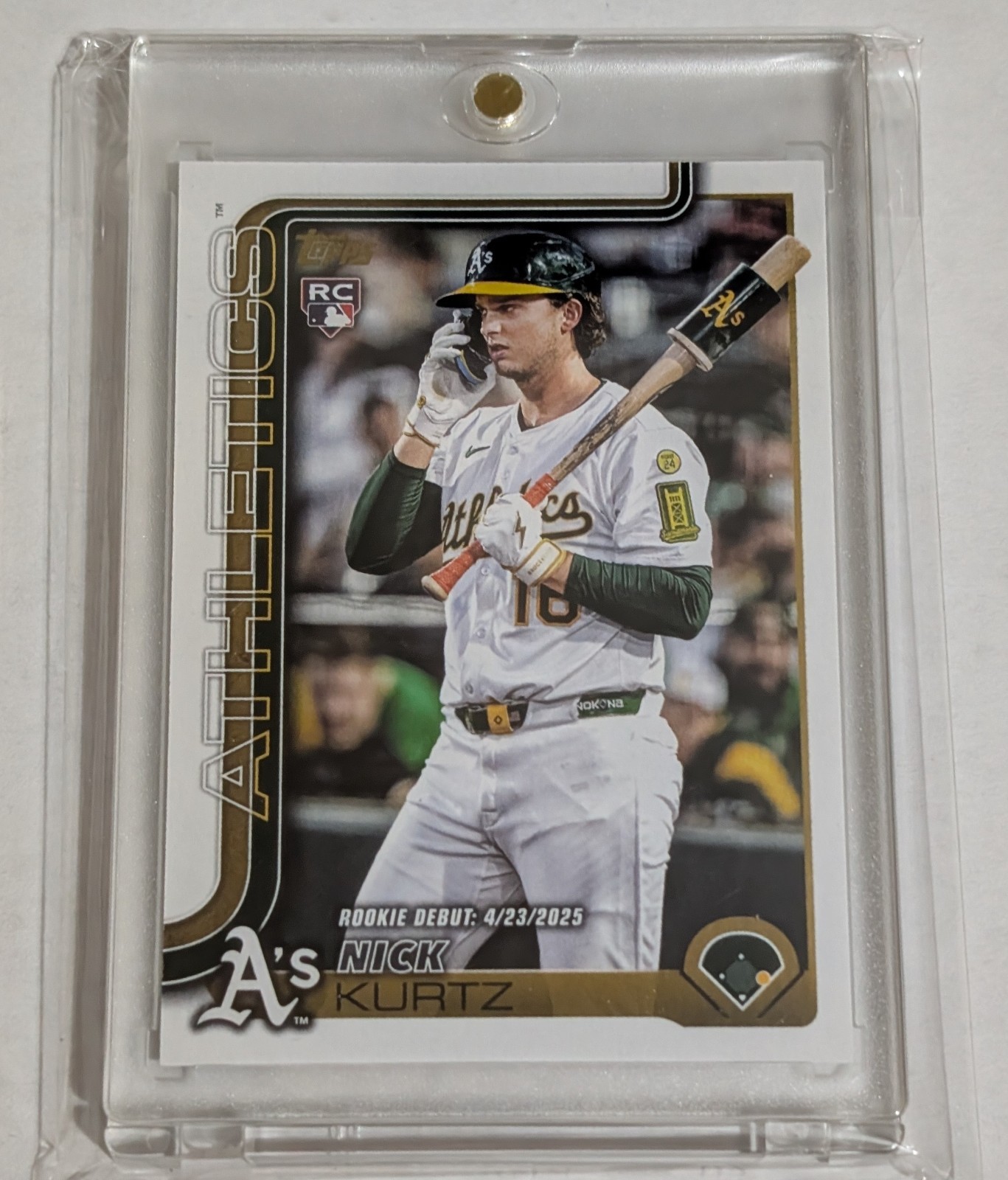 2025 Topps Update Nick Kurtz Golden Mirror Debut US197 Only 70 Printed ROY