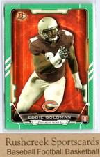2015 Bowman #72 Eddie Goldman RC Rookies Green /99