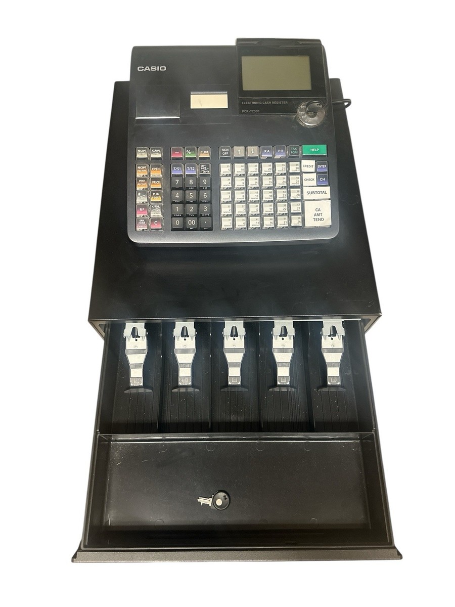 Casio Pcr T2300 Pcr T2100 Cash Register Casio Cash Register With