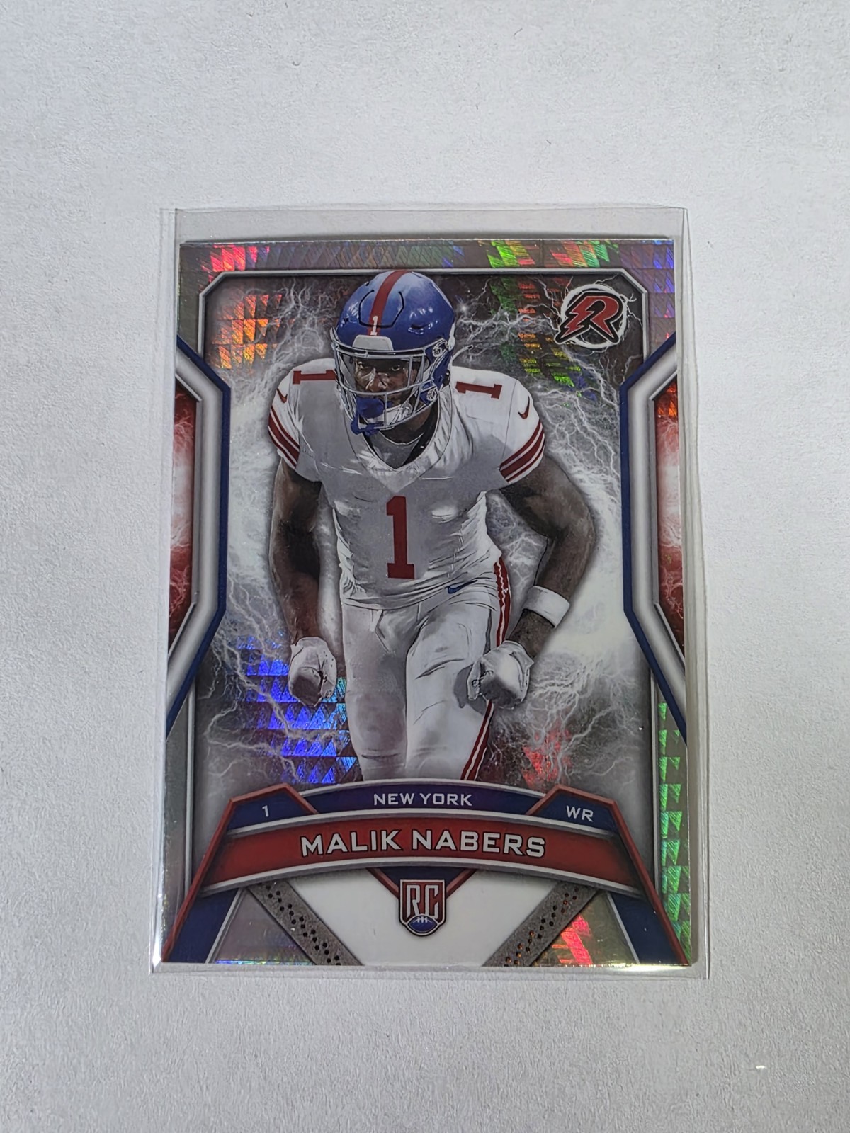 2024 Topps Resurgence Malik Nabers (RC) Prism Refractor & Base RC #170 Rookie