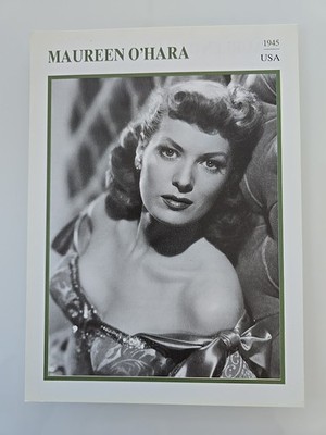 MAUREEN O'HARA XL Kobal Collection 13x18cm ORIGINAL Sammelkarte 