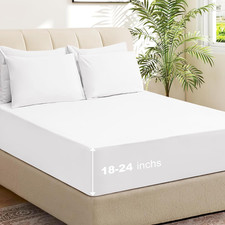 6 Piece Queen Sheet Set - Breathable  Cooling Bedding with 18-24 Inch Deep Pock