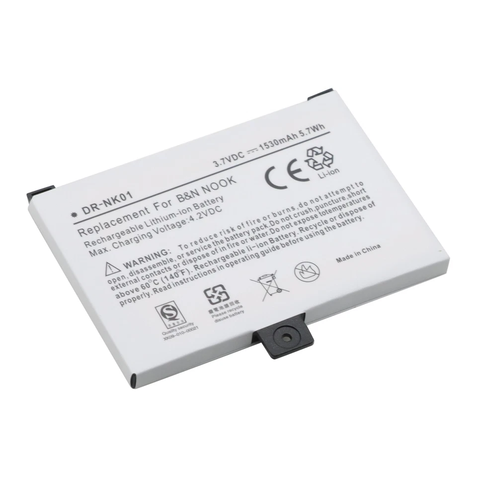 Batería 1530mAh BNRB454261 BNRB1530 Barnes & Noble Nook Classic BNRV100 BNRZ100 Foto 3 de 4