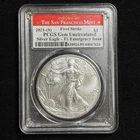 2021-(S) Silver Eagle T1 Emergency Issue PCGS Gem Uncirculated First Strike