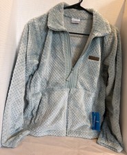 NWT Columbia Fire Side Full Zip Light Blue-Small XS