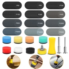 250PCS 1" Sanding Discs Set 60-10000 Grit Wet Dry Polishing Pad for Rotary Tool