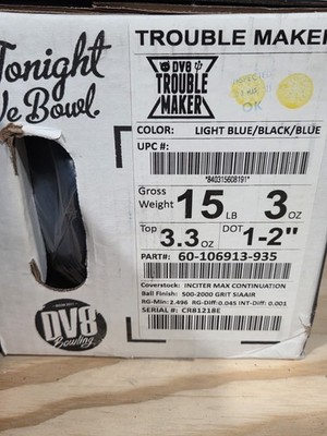New Dv8 Troublemaker Hybrid 15lbs