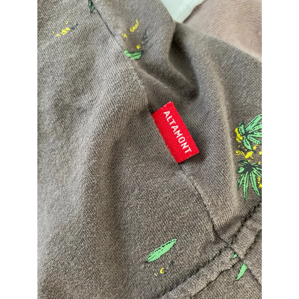 Camiseta Altamont Para Hombre Talla L Marrón Manga Corta Un Bolsillo Planta Café Foto 4 de 4