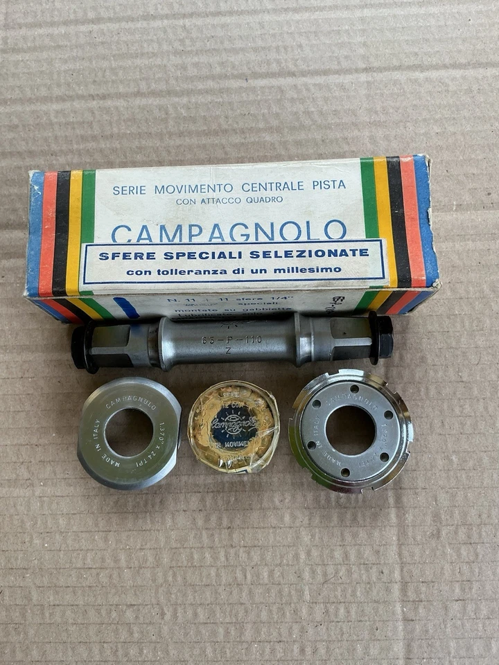 Campagnolo Vintage Record Pista Bottom Bracket BSC. 50’s—60’s  NOS - Image 4 of 4