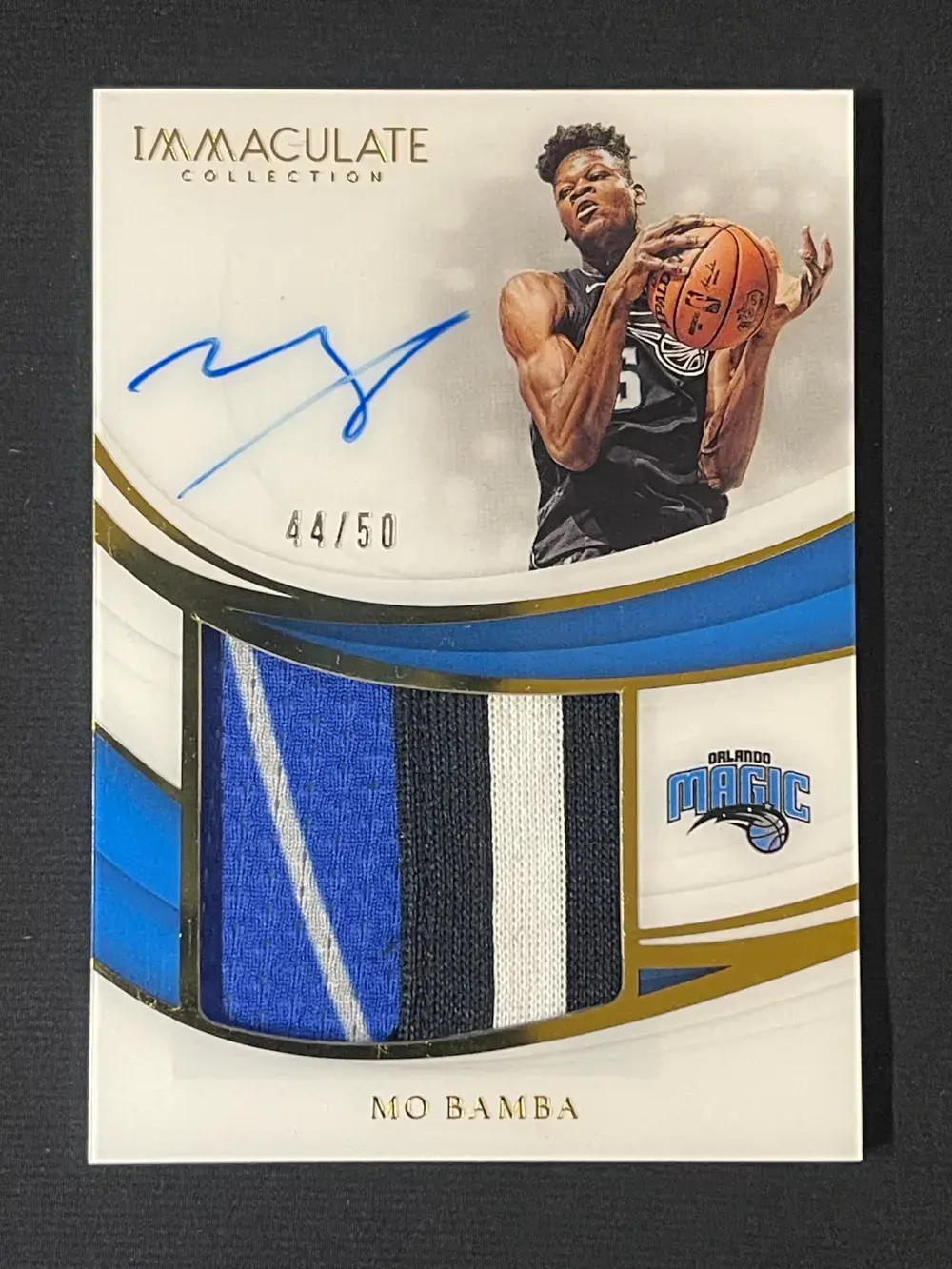 2018-19 Immaculate Premium Patch Auto Game Worn #PP-MBB Mo Bamba /50 YT92