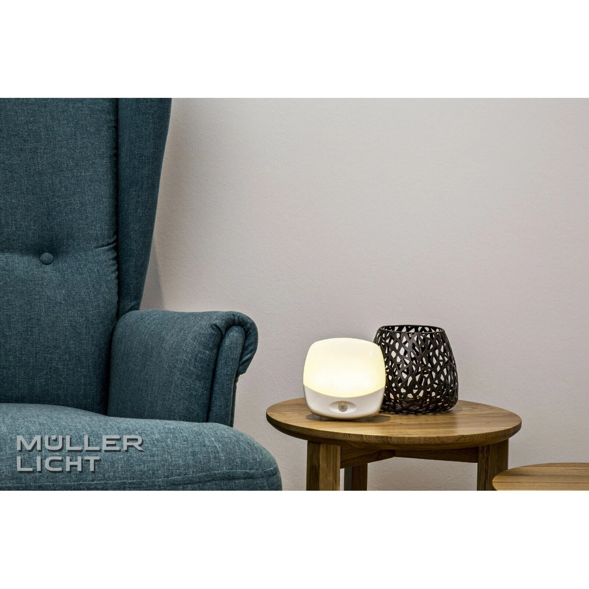 Luz LED De Noche Müller Con Sensor Rana Calido Con Detector De Movimiento
