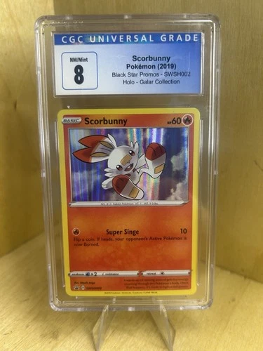 PSA 8 Scorbunny SWSH002 Black Star Promo Holo - Pokémon TCG  Sword & Shield