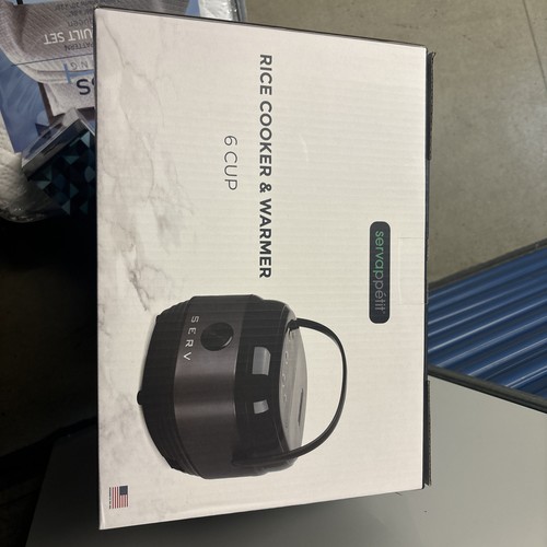 Servappetit 6 Tassen Gourmet Reiskocher Schwarz Neu im Karton mit Verpackung