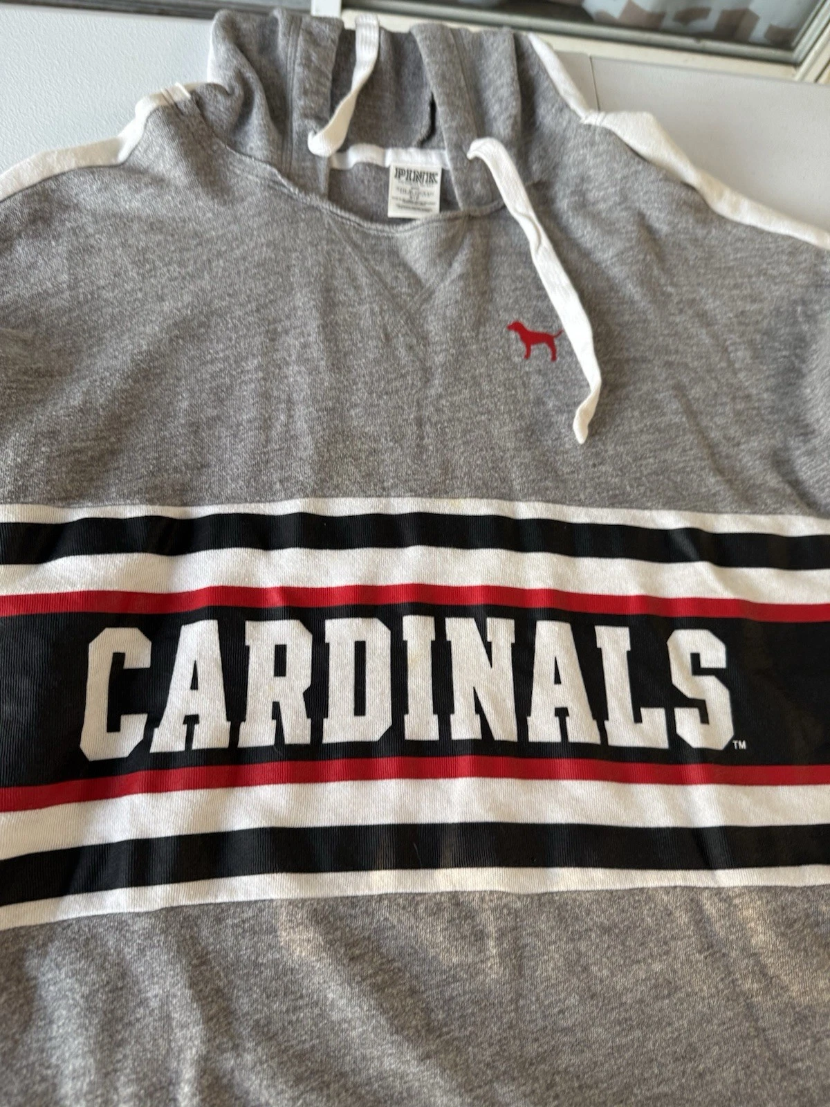 UNDERCOVER Felpa con cappuccio pullover rosa Victorias Secret 5th & Ocean Cardinals color block piccola