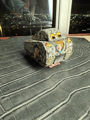 MARX Fred Flintstone Turnover Tank Wind-up, Working Great Condition 1961