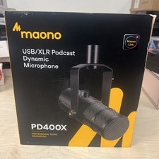 Dynamic Microphone, USB/XLR Podcast PC Microphone with Software, EQ,Tap-to-Mu...