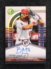 2022 Topps Tribute League Inauguration 18/99 Brandon Marsh #LIA-BM Auto 15mj