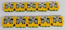 Lot of 10 Each Entrelec DR4/6P or 0496-4 DIN Rail Terminal Blocks 1SNA160496R2