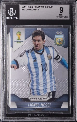 2014 PANINI PRIZM WORLD CUP #12 LIONEL MESSI BGS 9