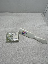 Vintage Baby Keepsake Lot First Barrette Hair Brush Nursery Retro