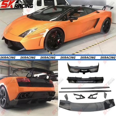 Half Carbon For Lamborghini Gallardo LP550 560 570 Spoiler Front Bumper Rear Lip