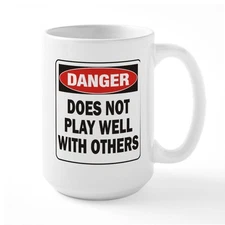 CafePress DN PLAY WELL Ceramic Mug Large Mug (576210901)