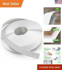 White Edge Banding, 1/2 inch x 25ft roll of Wood Veneer Melamine Edge Banding...