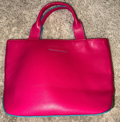 BAEKGAARD Leather Pink And Turquoise Bag